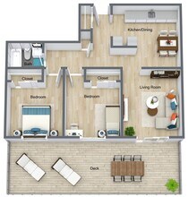 2 Bedroom 80-316 80-316 floor plan
